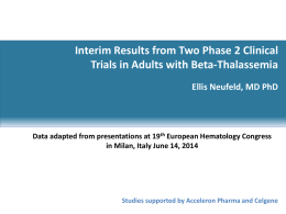 A536-04 Phase 2 Thalassemia Study