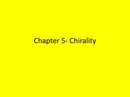Chapter 5- Chirality