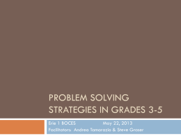 Problem Solving Workshop PowerPoint 3