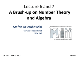 Lecture 5 Message Authentication and Hash Functions