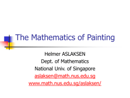 The Mathematics of Painting
