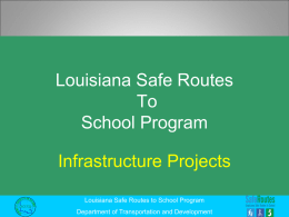 SRTS Infrastructure Projects Presentation
