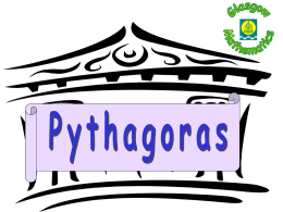 Int 1 Unit 2 Pythagoras