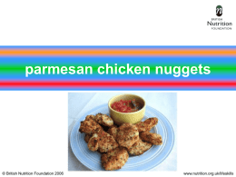 Parmesan Chicken nuggets 
