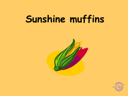 Sunshine muffins 