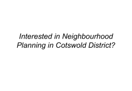 Neighbourhood planning flowchart