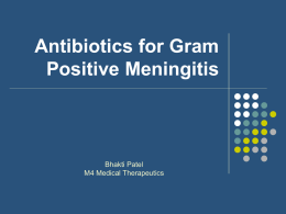 abx for gram positive meningitis