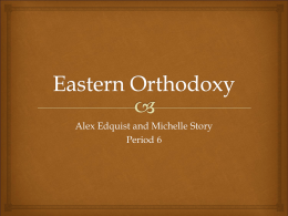 Timeline Eastern Orthodoxy CUT