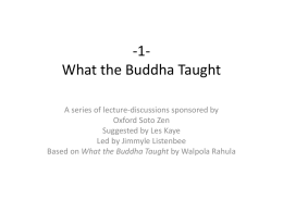What Buddha Taught Lec 8 CH5C