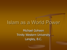 Islam as a World Power