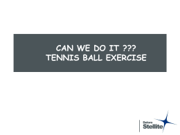 Tennis Ball Exercise - Deloro