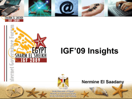 IGF Ghana  Nermine El Saadany