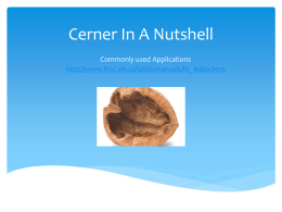 Cerner In A Nutshell