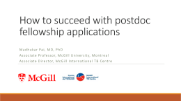 How to succeed with postdoc fellowship applications