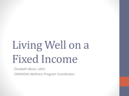 Living Well on a Fixed Income - Oklahoma Department of Mental