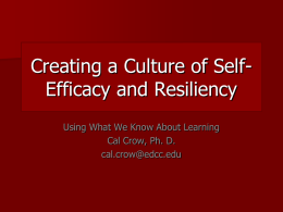 Creating a Culture of Self