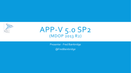 APP-V 5.0 SP2