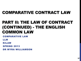 Lecture 7 - Dr Myra Williamson