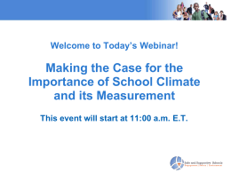 PowerPoint Template - the California Safe and Supportive Schools