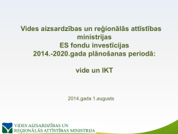 VARAM ES fondu investīcijas 2014.