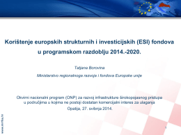 Prezentacija Tatjane Borovine - Ministarstvo pomorstva, prometa i