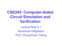 Lecture 5.1: Numerical Integration