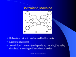 Boltzmann - Neural Network and Machine Learning Laboratory