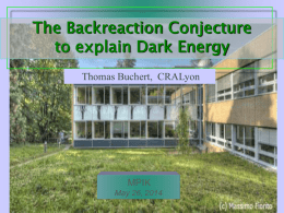 The Backreaction Conjecture to explain Dark Energy