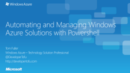 Automating-and-Managing-Windows-Azure-Solutions