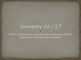 Geometry 2.6 / 2.7