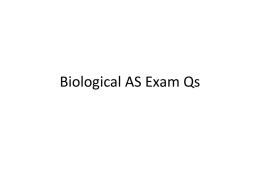 Bio exam questions AS GM new