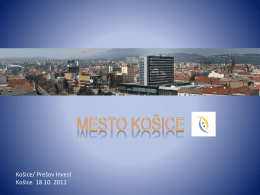 Mesto Ko*ice - Mesto Košice