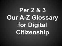 Per 2 Our A-Z Glossary for Digital Citizenship - Digital-ID