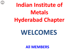 Shri P.Mohan - IIM | Hyderabad Chapter