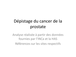 Dépistage du cancer de la prostate