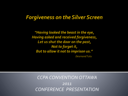 Forgiveness on the Silver Screen