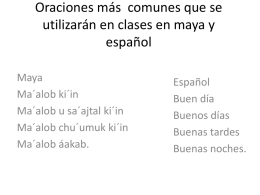 Frases mas comunes que se utilizaran en clases.