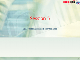 1- VSAT Installation Satellite pointing