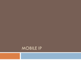 Mobile IP - WordPress.com