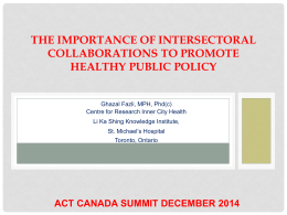 7C - Ghazal Fazli - ACT Canada Summit Dec 1 2014