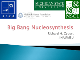 Big Bang Nucleosynthesis