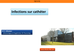 Infections sur Cathéter - Infectio