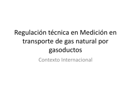 Regulación técnica en Medición en transporte de gas - CNO-Gas