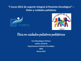 Ética en cuidados paliativos pediátricos