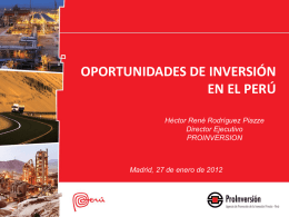 "Oportunidades de Inversión en el Perú" versión normal