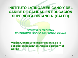 Proceso de Garant&iacute;a de Calidad para la Educaci&oacute;n en L&iacute;nea y a