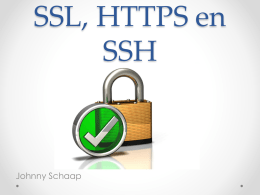 SSL, HTTPS en SSH