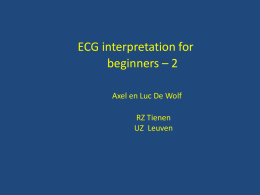 ECG interpretation for beginners * 2 Axel en Luc De Wolf RZ Tienen
