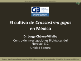C.GIGAS EN MEXICO 1 - Comité de Sanidad Acuícola del