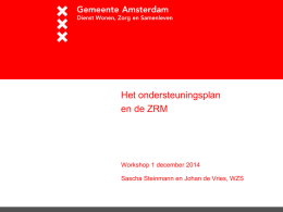 Presentatie OP en ZRM